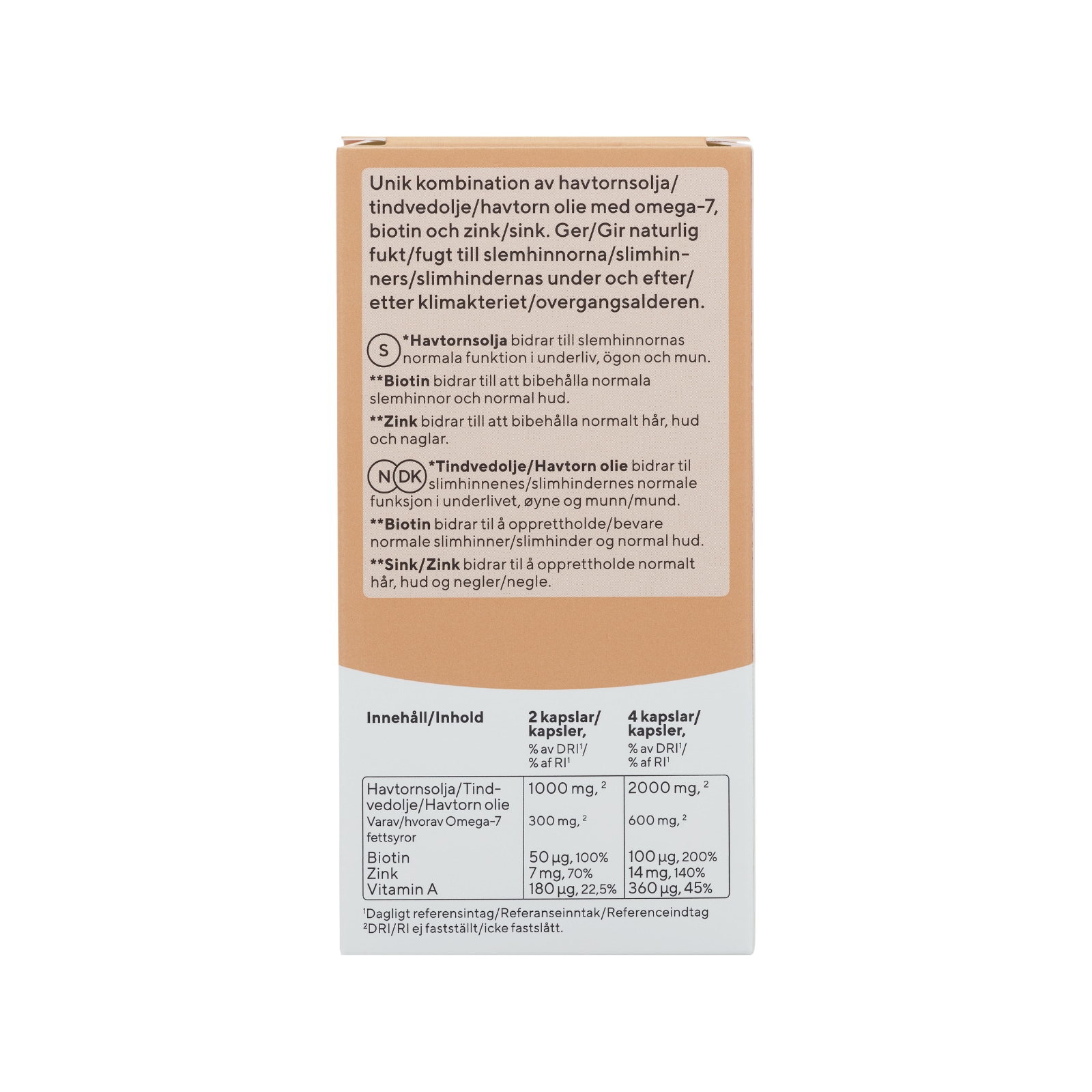 RFSU Moist And Skin 60 kaps