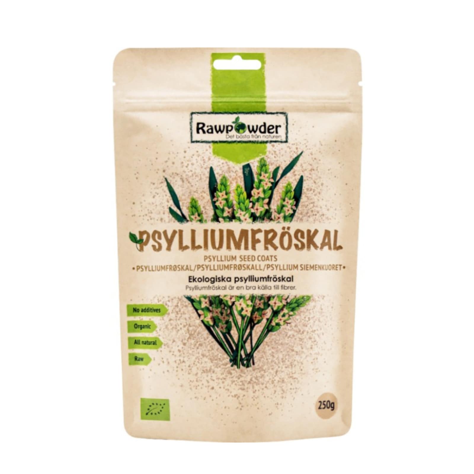 Psylliumfröskal 250g EKO RAW