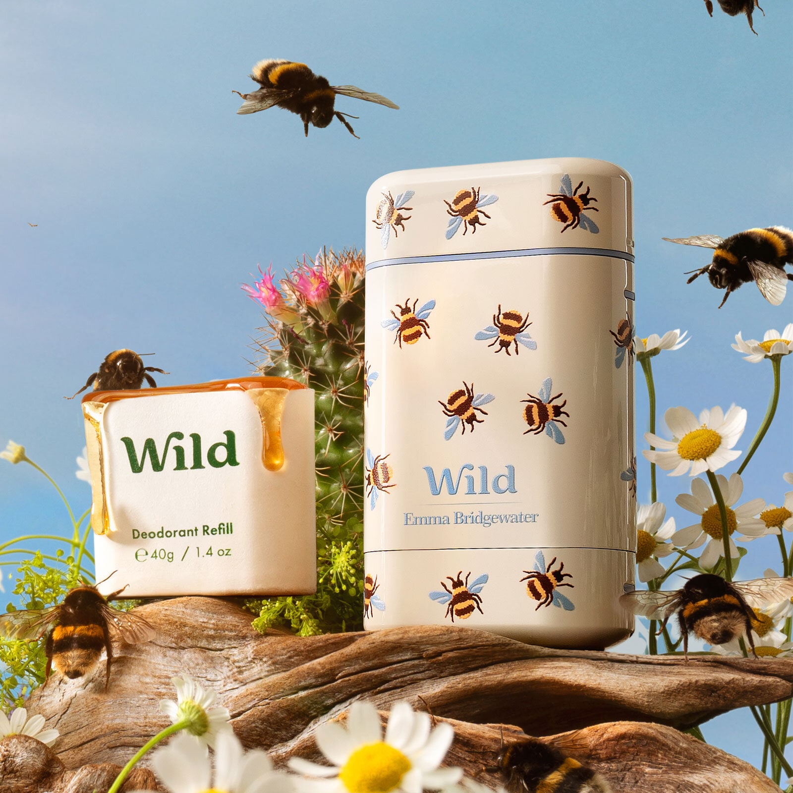Wild Bee Case Deo Honey Cactus 40g