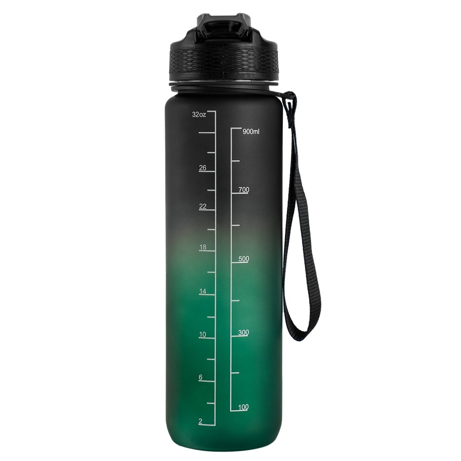 Motivational Bottle Black Dark Dreen 1000ml
